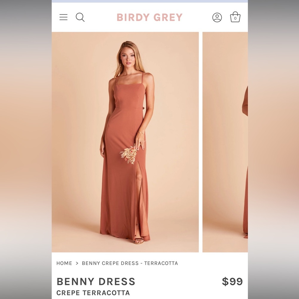 Birdy Grey Benny Crepe Dress Terracotta